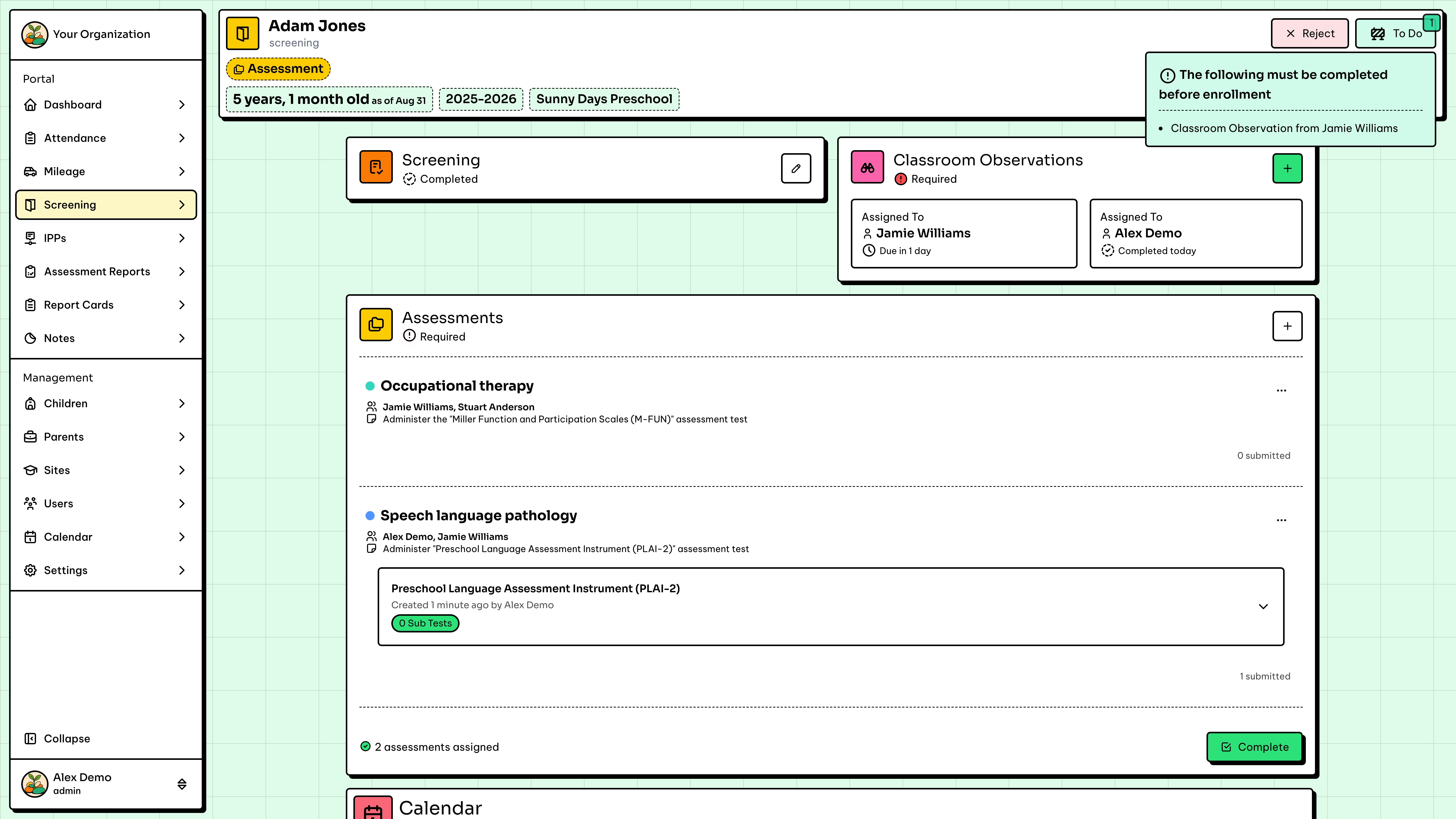 track-assign-manage/intakes/screenings/assessments/enrolments